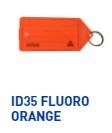 KEVRON ID35 KEYTAGS FLUORO ORANGE BAG12
