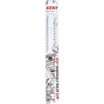 KENT 62M DOUBLE SIDED SCALE RULER 300MM WHITE