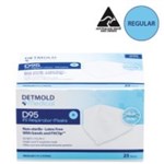 MASK D95 DETMOLD DISPOSABLE REGULAR WHITE P2 RESPIRATOR WITH FITCLIP BX25