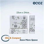 ECOZ COMPACT WHITE TOWEL V22707 16 PACK150 190 X 250MM CTN2400