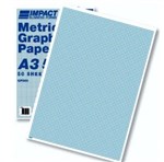 IMPACT GRAPH PAD  A3 5MM UNPUNCHED 80GSM 50 SHEET 