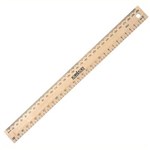 CELCO RULER POLISHED WOOD DRILLED 300MM