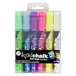 TEXTA LIQUID CHALK MARKER WET WIPE BULLET 45MM ASSORTED WALLET 6