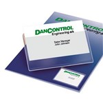 3L BUSINESS CARD POCKET SELFADHESIVE LONG SIDE 95 X 60MM PACK 100