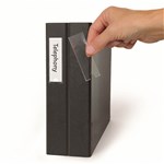 3L SPINE LABEL HOLDERS 25 X 102MM CLEAR PACK 12