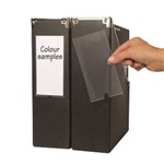 3L SPINE LABEL HOLDERS 75 X 150MM CLEAR PACK 3
