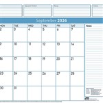 SASCO 10552RFL DELUXE REFILL PACK 12 SHEETS DESK PLANNER MONTH TO VIEW