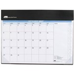 SASCO 10552 DELUXE 512 X 376MM DESK PLANNER MONTH TO VIEW BLACK