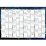 COLLINS WRITERAZE 10800 QC EXECUTIVE YEAR PLANNER LAMINATED ROLL UP 700 X 1000MM