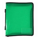 PICTOR ZIPPER BINDER A4 3D 25MM WITH HANDLE GREEN