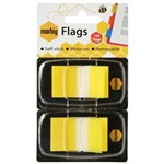 MARBIG FLAGS POPUP 50 FLAGS 25 X 44MM YELLOW PACK 2