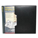 COLBY DISPLAY BOOK NONREFILLABLE INSERT COVER SLIPCASE 60 POCKET A4 BLACK