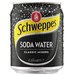 SCHWEPPES SODA WATER CAN 200ML CARTON 24