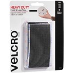 VELCRO BRAND   STICKON HEAVY DUTY HOOK AND LOOP TAPE 50 X 100MM BLACK PACK 2