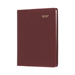 COLLINS BELMONT POCKET 337PV78 DIARY WEEK TO VIEW WITH PENCIL A7 BURGUNDY