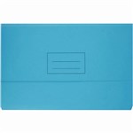 BANTEX DOCUMENT WALLET 230GSM FOOLSCAP LIGHT BLUE