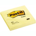 POSTIT 654 ORIGINAL NOTES 76 X 76MM CANARY YELLOW
