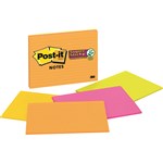 POSTIT 6845SSPL SUPER STICKY LINED NOTES 149 X 200MM RIO DE JANEIRO PACK 4