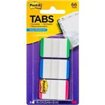 POSTIT 686LGBR DURABLE FILING TABS LINED 38MM GREENBLUERED PACK 66