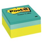 POSTIT 2054PP NOTE CUBE 76 X 76MM GREEN WAVE