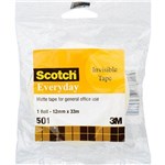 3M SCOTCH 501 EVERYDAY INVISIBLE TAPE 12MM X 33M WRAPPED