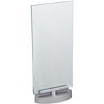 DEFLECTO SIGN HOLDER ROTATING DOUBLE SIDED PORTRAIT DL CLEARSILVER