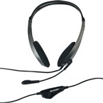 VERBATIM MULTIMEDIA HEADSET WITH MICROPHONE BLACKSILVER