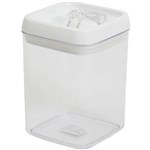 CONNOISSEUR FLIPTITE CANISTER SQUARE 17 LITRE CLEAR