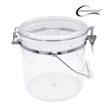 CONNOISSEUR STORAGE CANISTER WITH HANDLE ACRYLIC ROUND 45 LITRE CLEAR