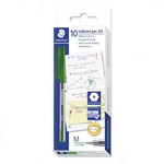 STAEDTLER 430 STICK BALLPOINT PEN MEDIUM GREEN BOX 10