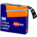 AVERY 43245 LATERAL FILE LABEL SIDE TAB YEAR CODE 5 25 X 38MM DARK GREEN PACK 500