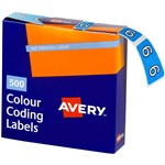 AVERY 43246 LATERAL FILE LABEL SIDE TAB YEAR CODE 6 25 X 38MM BLUE PACK 500