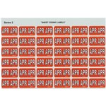 AVERY 43404 LATERAL FILE LABEL SIDE TAB COLOUR CODE APR 23 X 38MM RED PACK 180