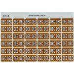 AVERY 43412 LATERAL FILE LABEL SIDE TAB COLOUR CODE DEC 23 X 38MM ORANGE PACK 180