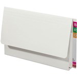 AVERY 43955 LATERAL DOCUMENT WALLET EXTRA HEAVY WEIGHT FOOLSCAP WHITE BOX 20