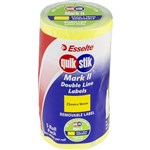 QUIKSTIK MARK II PRICING GUN LABEL REMOVABLE 1000 LABELSROLL 23 X 16MM FLUORO YELLOW PACK 5