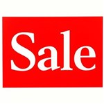 QUIKSTIK SIGN SALE A4 REDWHITE PACK 10