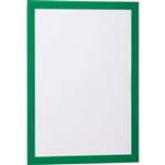 DURABLE DURAFRAME SIGN HOLDER ADHESIVE BACK A4 GREEN PACK 2