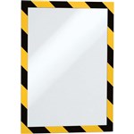 DURABLE DURAFRAME SECURITY FRAME A4 YELLOWBLACK PACK 5