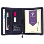 DEBDEN EXECUTIVE PORTFOLIO ZIP CLOSURE PU A4 BLACK