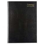 CUMBERLAND 52ECBK CASEBOUND DIARY 2 DAYS TO PAGE A5 BLACK