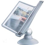 DURABLE SHERPA MOTION DISPLAY UNIT 10 PANELS A4 GRAPHITE