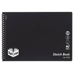 SPIRAX P534 SKETCH BOOK SPIRAL BOUND SIDE OPEN 40 PAGE A4 BLACK