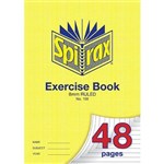 SPIRAX 100 EXERCISE BOOK 8MM RULED 70GSM A4 48 PAGE