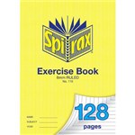 SPIRAX 110 EXERCISE BOOK 8MM RULED 70GSM A4 128 PAGE