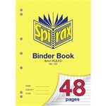 SPIRAX 122 BINDER BOOK 8MM RULED A4 48 PAGE