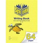 SPIRAX 163 WRITING BOOK 24MM DOTTED THIRDS 70GSM 64 PAGE 330 X 240MM TURTLE