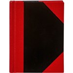 SPIRAX NOTEBOOK CASEBOUND RULED 100 LEAF A4 BLACKRED