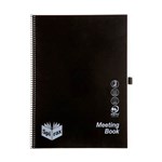 SPIRAX P703 MEETING BOOK SPIRAL BOUND A4 140 PAGE BLACK