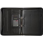 SPIRAX ZIPPERED COMPENDIUM 2 RING A4 BLACK